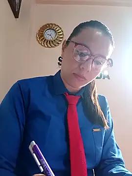 Hannah-colx — Remove panties and bra in the office 