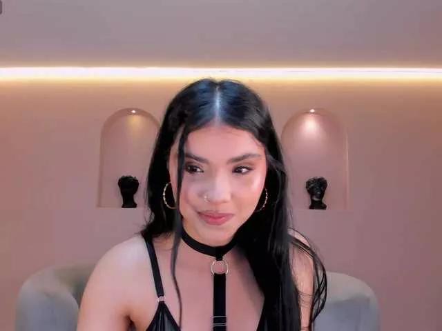 Curious MiaLaurence laying bare and masturbating with her favorite sex toy vibrators MiaLaurence from BongaCams