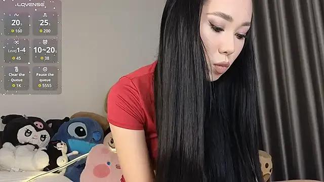 Enchanting Asianqueeny gets bare naked and cum while being checked out asianqueeny from StripChat