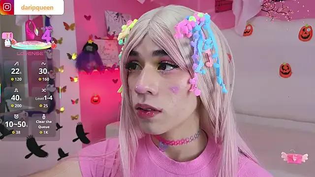 StripChat DaripQueen is Freechat DaripQueen — show cum + dildo